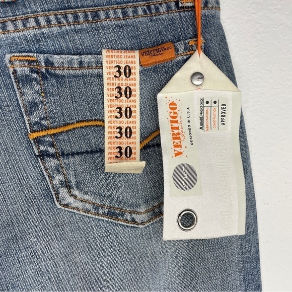 NWT Vertigo Light Wash Y2K Flare Jeans 2000s - Picture 7 of 12